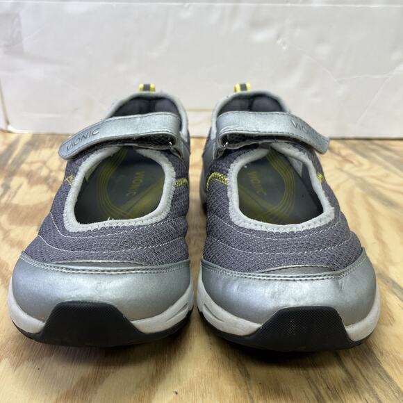 Vionic Sunset Mary Jane Hook & Loop Strap Comfort Shoes Gray Women’s Size 9 - Picture 4 of 11